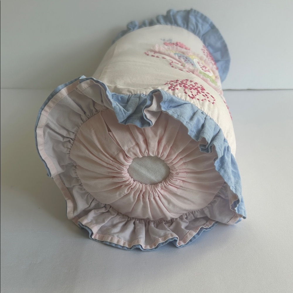 Pottery Barn Butterfly Embroidered Bolster Pillow - Picture 6 of 6
